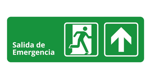 Señalética De Emergencia - Salida De Emergencia Direccional