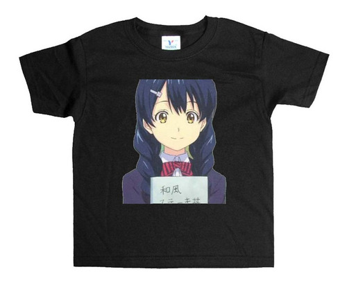 Remera Negra Niños Food Wars Shokugeki No Soma R195