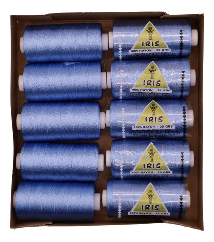 Caja Seda Amarilla Hilosiris (caja Con 10 Tubos De 25gr C/u) 916