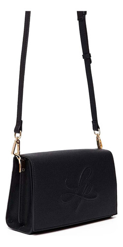 Bolsa Crossbody Lança Perfume Relevo Ou24 Preto Feminino