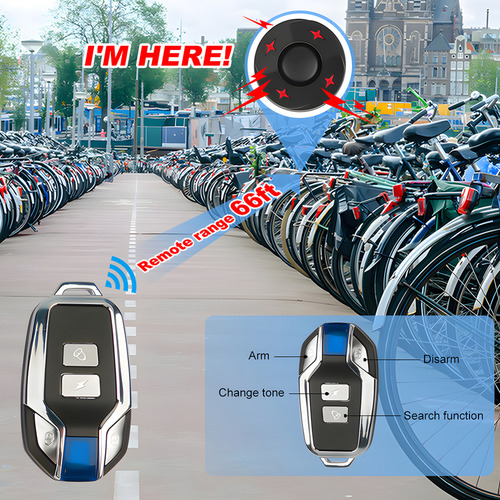 Luz Trasera De Bicicleta Recargable Por Usb Con Alarma Antir