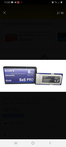 Cartão De Memória Sony Sbp-8 Gb Sxs Pro(pra Vender Rápido)