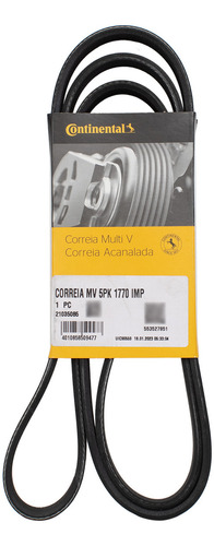 Correia Do Alternador Cobalt 1.4 8v (alt, Dh, Acd) 2014