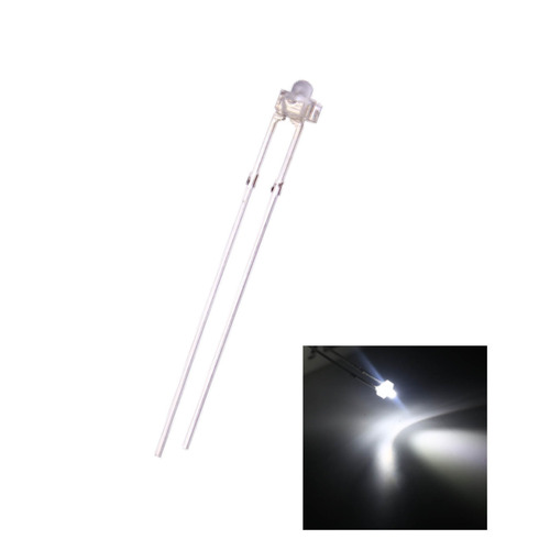 Agua De 100pcs 1,8 Mm Led Diodo Electroluminoso Claro Blanco