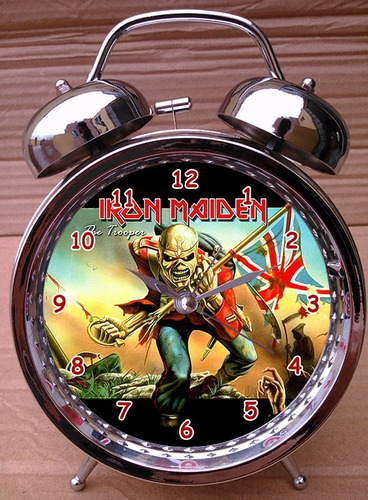 Reloj Despertador Iron Maiden - The Cure - Metallica - Acdc