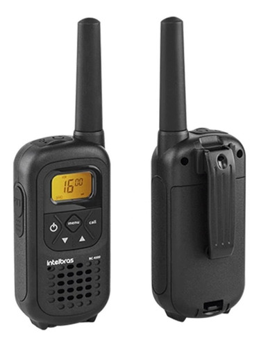 Kit 2 Rádio Comunicador Walkie Talkie Preto + Nf            