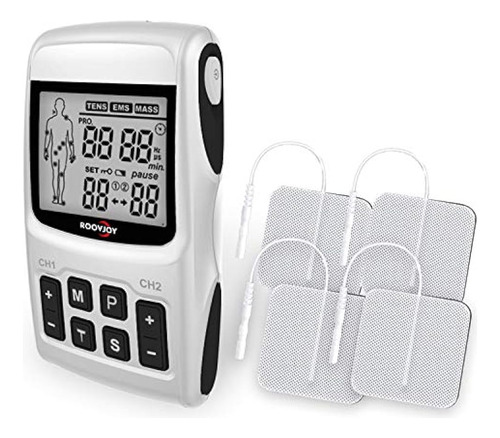 Roovjoy Tens Unit Ems Unidad Combinada Estimulador Muscular 