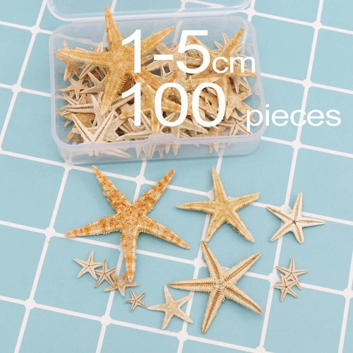 - Decoración Estrella De Mar Natural Para 1-5cm 100 Piezas