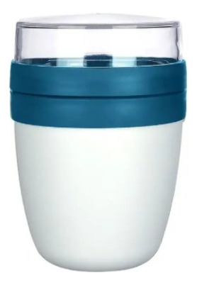 Pack 2 Vasos De Yogurt Cereales Frutas 650ml Titiz+ Cuchara