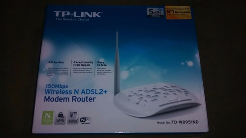 Modem Roteador Wirelles Tp Link Tdw8951nd 150mbps 1 Antena