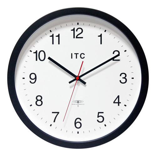 Infinity Instruments - Reloj De Oficina Atómico De 14 Pulgad