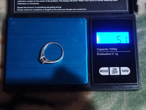 Anillo Compromiso Platino Pt950 Diamante Central Baget .42ct Plateado (Usado)