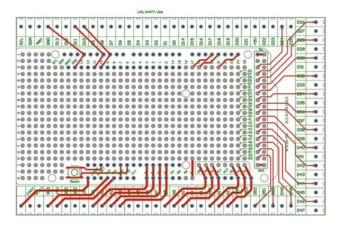 Tecneu Shield Screw Mega 2560 Compatible Arduino Terminales Clema