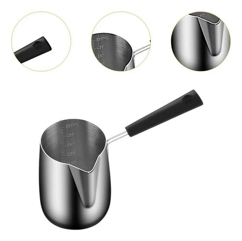 Cafetera Sopera Acero Inoxidable 900 Ml Con Boca Puntiaguda