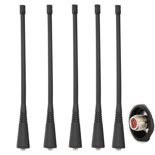 5 * Látigo Uhf Antena De Vértice Estándar Evx534 Evx539 Vx45