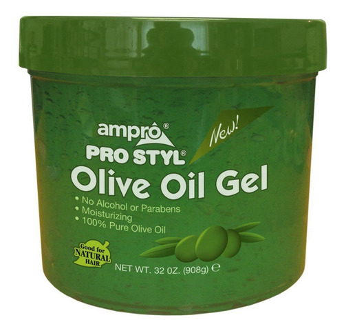 Ampro Gel De Aceite De Oliva, 32 Oz (paquete De 2)