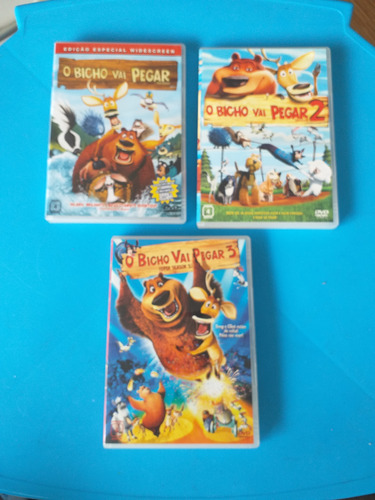 3 Dvds O Bicho Vai Pegar - Originais (Usado)