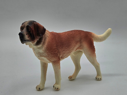 Figura Perro San Bernardo Juguete Plástico Niño Plástico