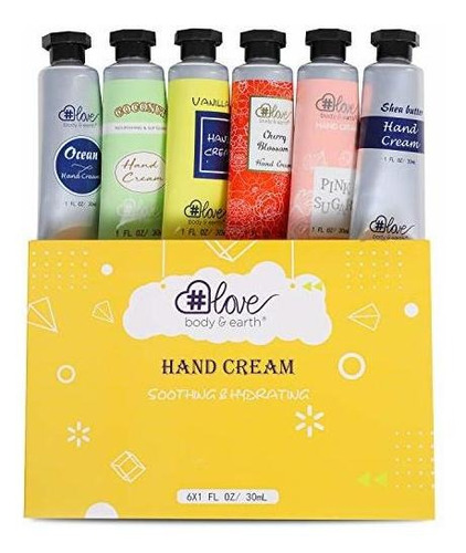 Lociones Y Cremas Para Ma Shea Butter Hand Cream Set - Pack 