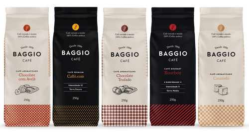 Kit Baggio Bourbon+premium+choc.avelã+choc.trufado+ Caramelo