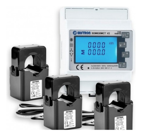 Energy Meter Sdm630 -250a/1a Trifásico + Tc Medidor Corrente