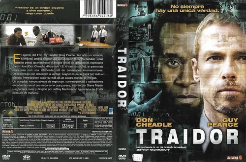 Traidor Dvd Don Cheadle Guy Pearce Jeff Daniels (Usado)