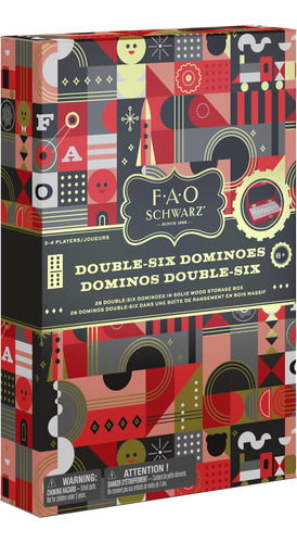 Spin Master Fao Schwarz Double Six Color Dot Dominó, Juego C