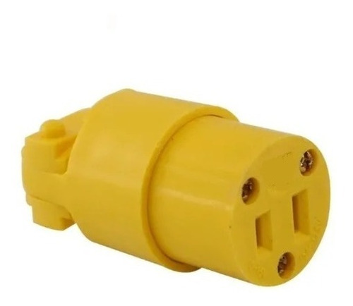 Toma Electrico Para Extension Vinil Amarillo 15amp 125v