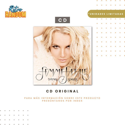 Britney Spears - Femme Fatale / Cd Original / Nuevo 