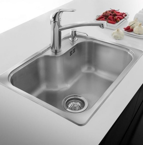 Bacha Cocina Pileta Johnson Luxor Si55 A Acero Inoxidable S