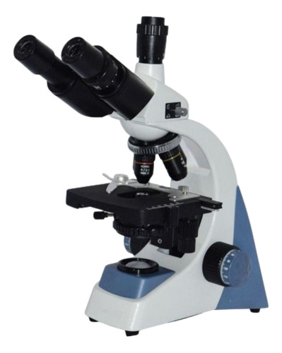 Microscópio Trinocular Acromático + Camera 2,0 Mega Pixels Cor Branco