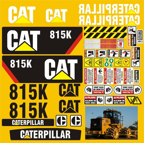 Calcomanías Caterpillar 815k