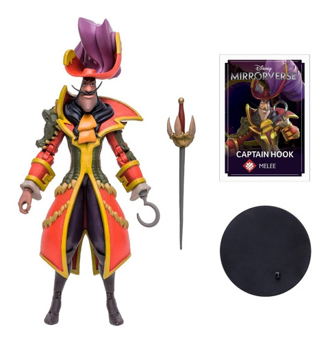 Figura Disney Mirrorverse Capitán Hook Garfio Mcfarlane Toys