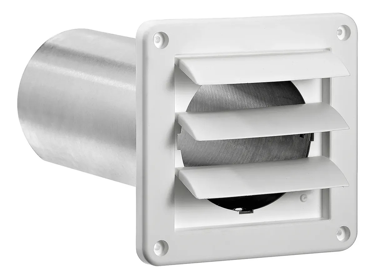 Rejilla De Ventilacion Blanca 4 Lambro Con Tubo 267w