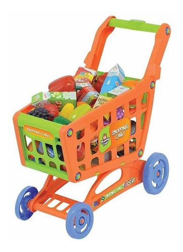 Carro Supermercado 20 Accesorios Juguete Para Niños