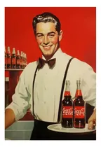 Comprar Letrero Coca Cola Drink Cocacola Mesero Retro Vintage Cuadro