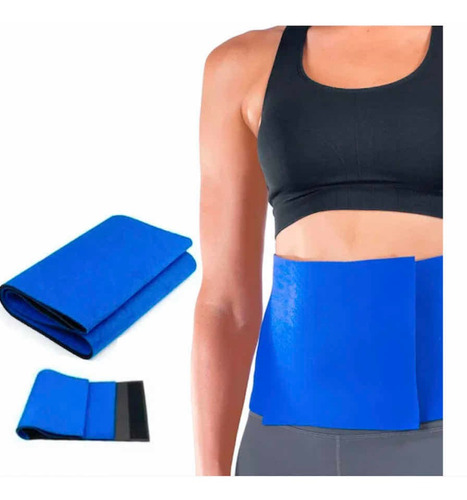 Faja Modeladora Set De 3 Unidades Waist Trimmer-azul