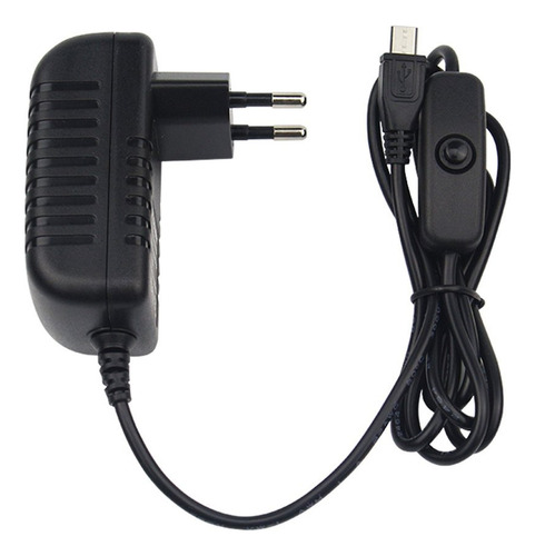 Cargador Para Raspberry Pi 3b+ 5v 3a Microusb C/ Interruptor