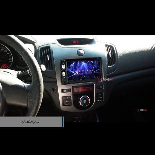Central Multimídia Kia Cerato Dvd Câmera + Moldura Original