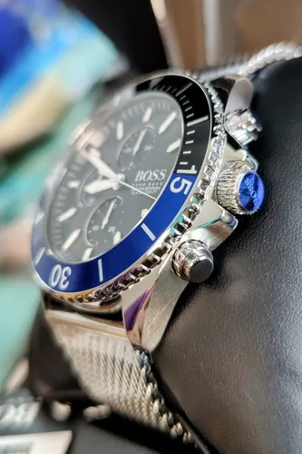 Reloj Hugo Boss Ocean Edition Diver Inox Milanés Buzo Hombre