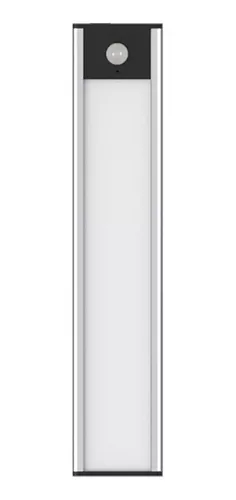 Luz de armario con sensor de movimiento 20 cm, luz nocturna LED recargable  por USB, batería integrada, iluminación debajo del armario, Slimline