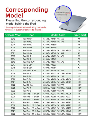 Y Compatible Con Funda De Teclado Para iPad iPad De 10,2 A