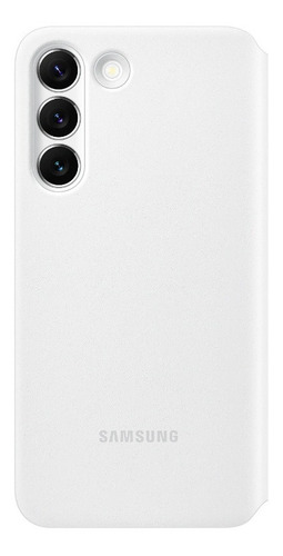 Case Galaxy S22 Normal S-view Flip Cover Original Blanco
