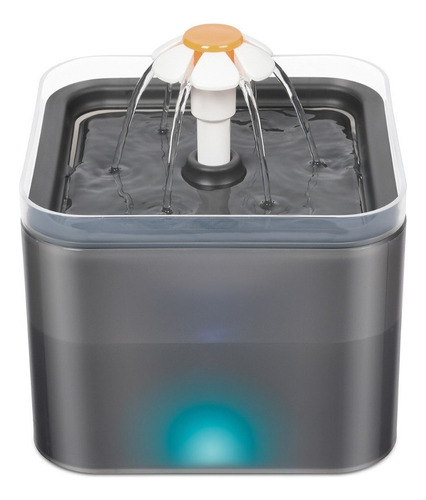 Fuente De Agua For Gatos, 2 Litros, Con Led, Usb,