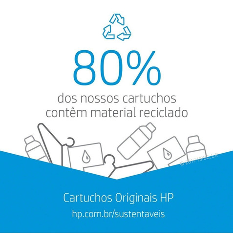 Imagem 6 de 7 de Cartucho Hp 664 Preto Original F6v29ab - 2136 2676 3776 5076