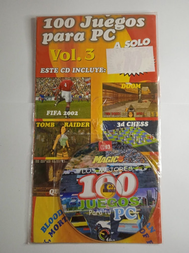 100 Juegos Para Pc Volumen 3 Cd Originlal
