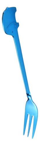 Creativa De Material Acero Inoxidable Tenedor Tenedor Azul