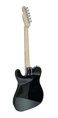 Imagen 3 de 10 de Guitarra Eléctrica Parquer Telecaster Negra Con Funda