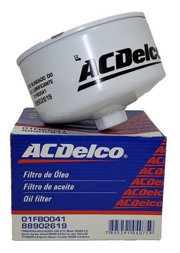 Filtro De Aceite Acdelco S10 2.8mwm