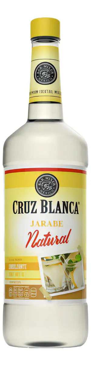 Jarabe Sirope Natural Cruz Blanca 1L Endulzante Coctelería Fina